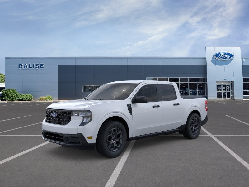 2026 Ford Maverick XLT in Oxford White — front three-quarter view