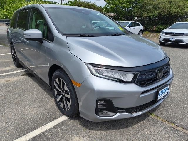 2026 Honda Odyssey EX-L in Solar Silver Metallic — front three-quarter view