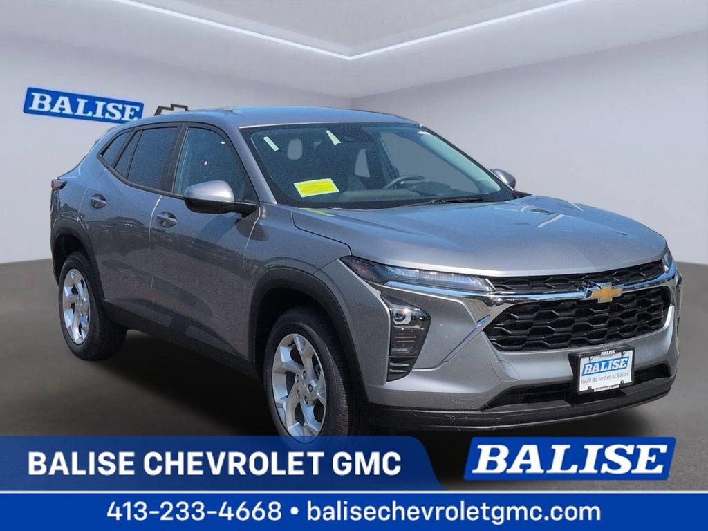 2026 Chevrolet Trax LS in Sterling Gray Metallic — front three-quarter view