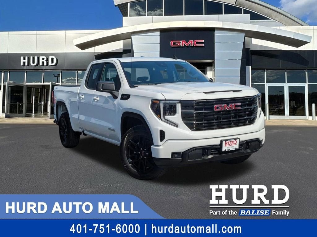 2026 GMC Sierra 1500 Elevation in Summit White — front three-quarter view