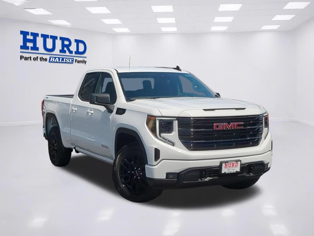 2026 GMC Sierra 1500 Elevation in Summit White — front three-quarter view