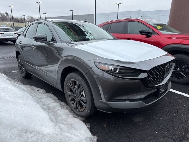 2026 Mazda Mazda CX-30 2.5 Turbo Premium Plus AWD in Machine Gray Metallic — front three-quarter view