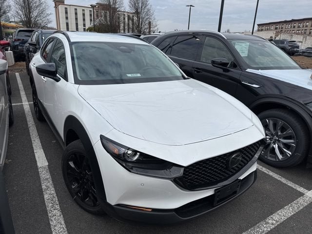 2026 Mazda Mazda CX-30 2.5 Turbo Aire Edition AWD in Snowflake White Pearl — front three-quarter view