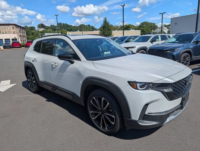 2026 Mazda Mazda CX-50 2.5 Turbo AWD in Wind Chill Pearl — front three-quarter view
