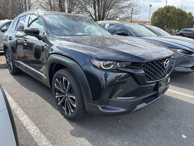 2026 Mazda Mazda CX-50 2.5 S Premium AWD in Jet Black Mica — front three-quarter view
