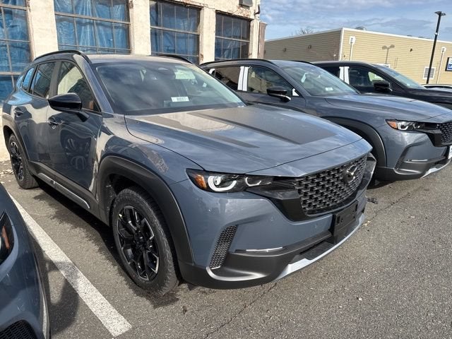 2026 Mazda Mazda CX-50 2.5 Turbo Meridian Edition AWD in Polymetal Gray Metallic — front three-quarter view