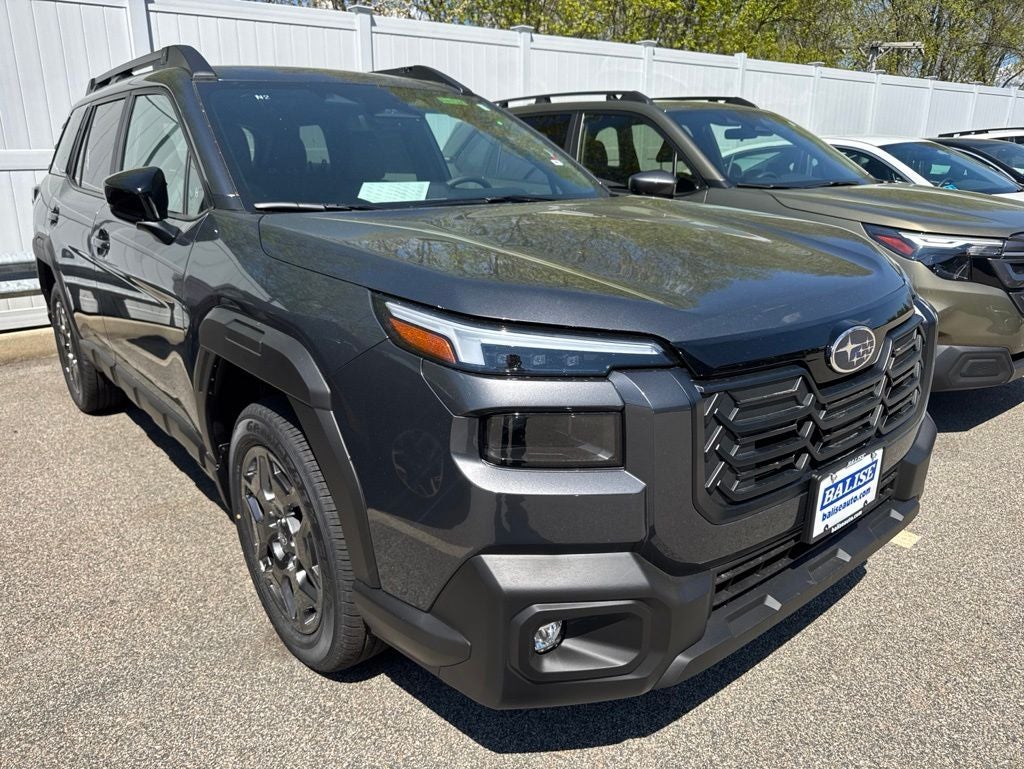 2026 Subaru Outback Premium in Magnetite Gray Metallic — front three-quarter view